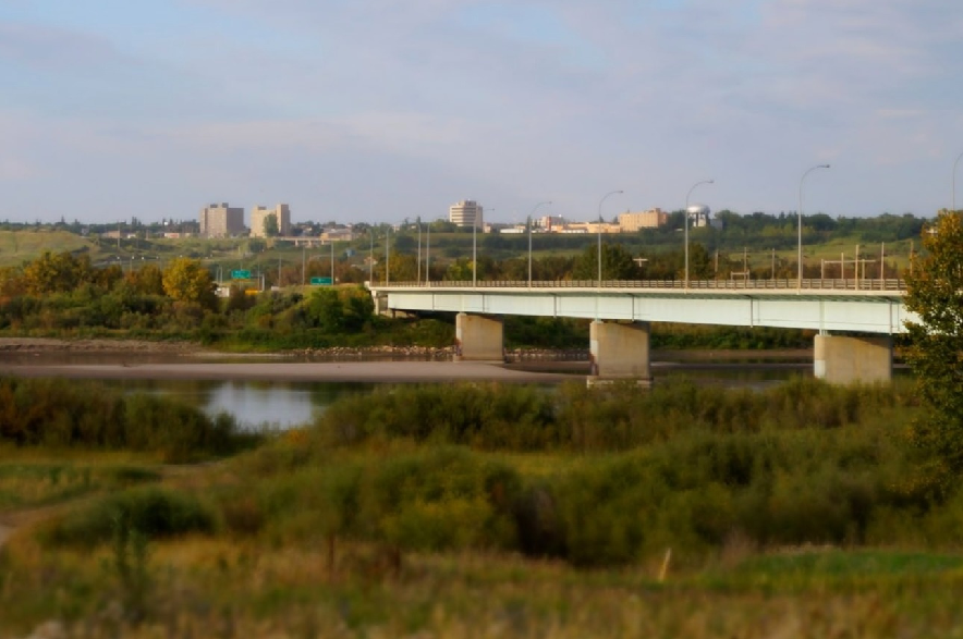 The North Saskatchewan River in North Battleford.