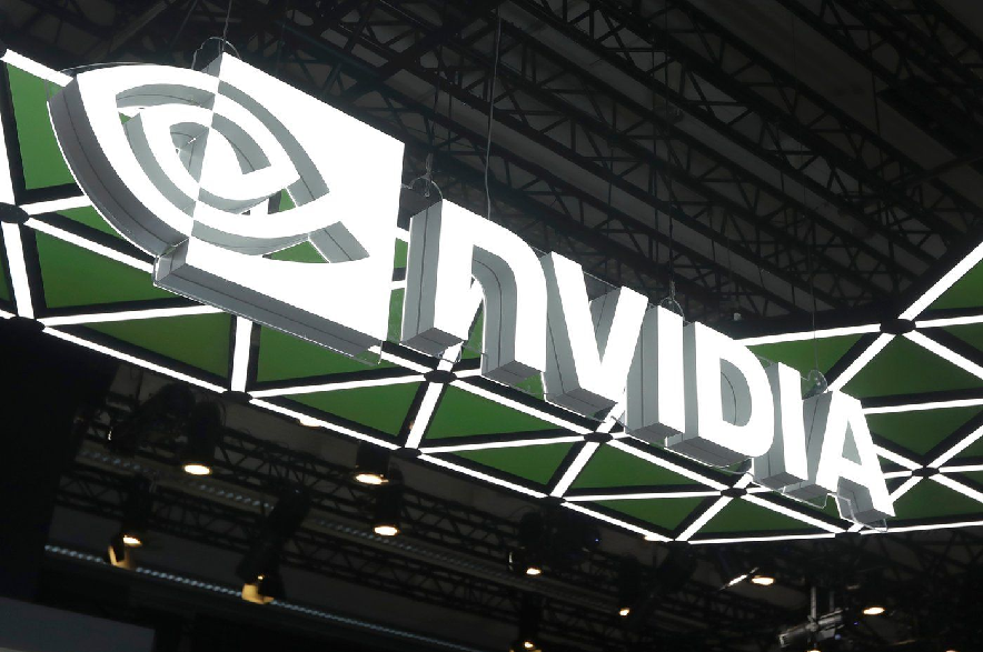 A logo of Nvidia is displayed at at the Computex Taipei exhibition, one of the world's largest computer and technology expos, in Taipei, Taiwan, Wednesday, June 3, 2026.