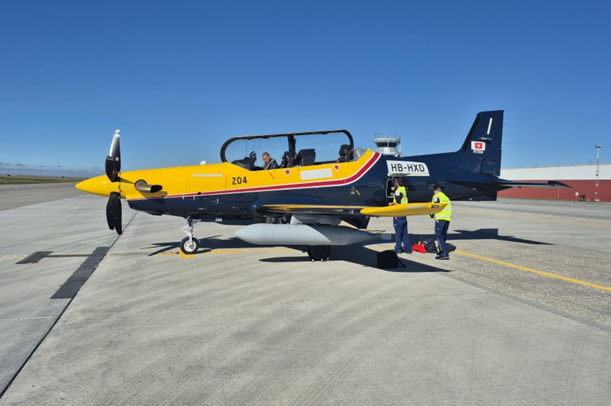 A Siskin II aircraft on an airfield in Moose Jaw.