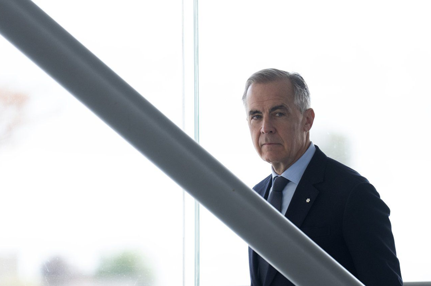 Prime Minister Mark Carney makes his way to a news conference in Istanbul, Turkey Friday, Oct. 23, 2026.