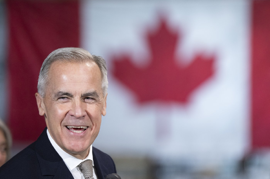Prime Minister Mark Carney announces a new federal heat pump rebate program while visiting Dettson, a manufacturer of residential and commercial HVAC systems in Sherbrooke, Que., on Thursday, Oct. 8, 2026.
