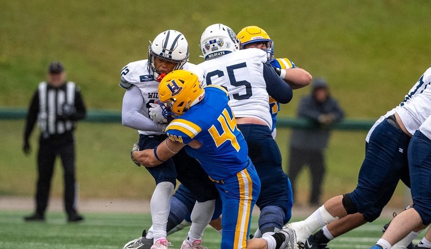 Hilltops dominate Wildcats 44-16 in playoff opener to advance to PFC championship