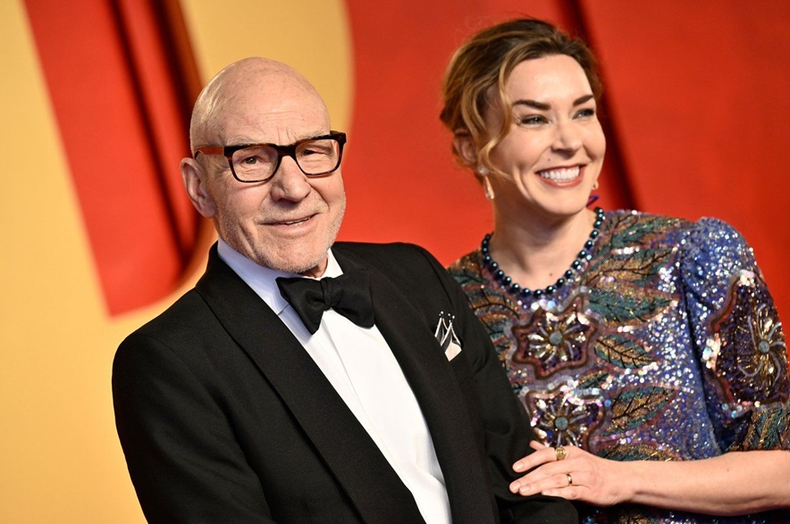 Patrick Stewart, left, and Sunny Ozell