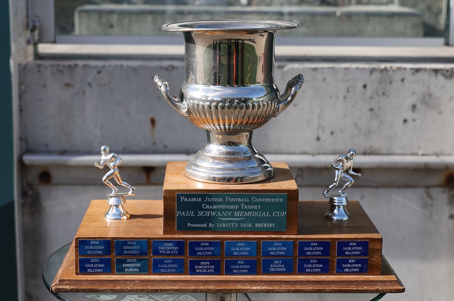 The Prairie Football Conference's Paul Schwann Memorial Cup.