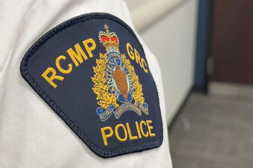 An RCMP officer's uniform shoulder patch.