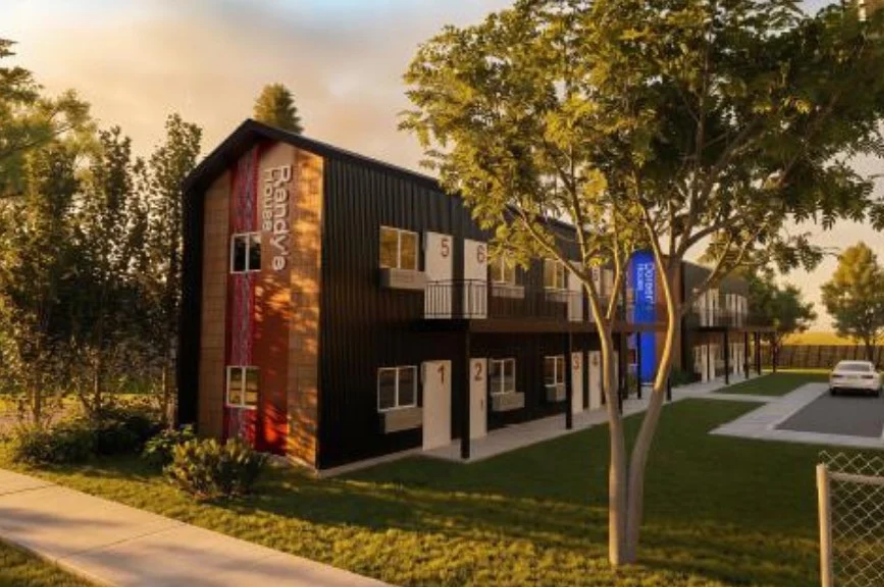 An artist rendering of the 16 tiny homes CUFMI is hoping to build.