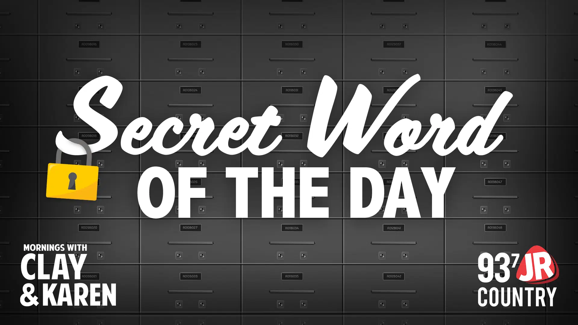 Play Secret Word Of The Day With Clay & Karen