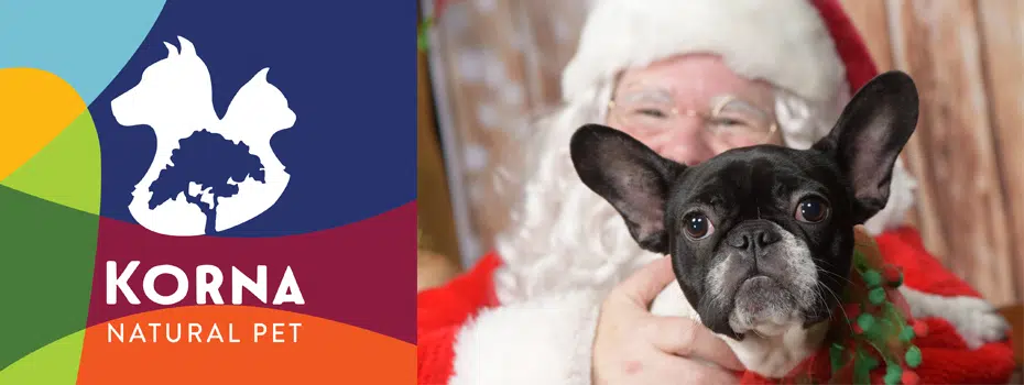 Annual Santa Photos at Korna Natural Pet Supplies 102.7 THE PEAK