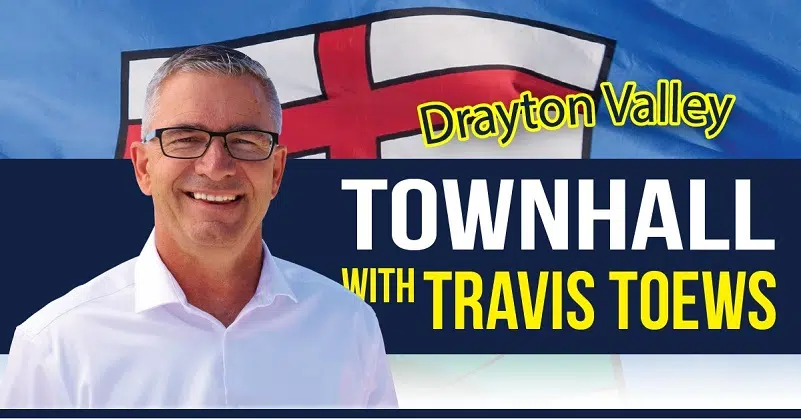 UCP leadership candidate Travis Toews hosting town hall event in Drayton Valley