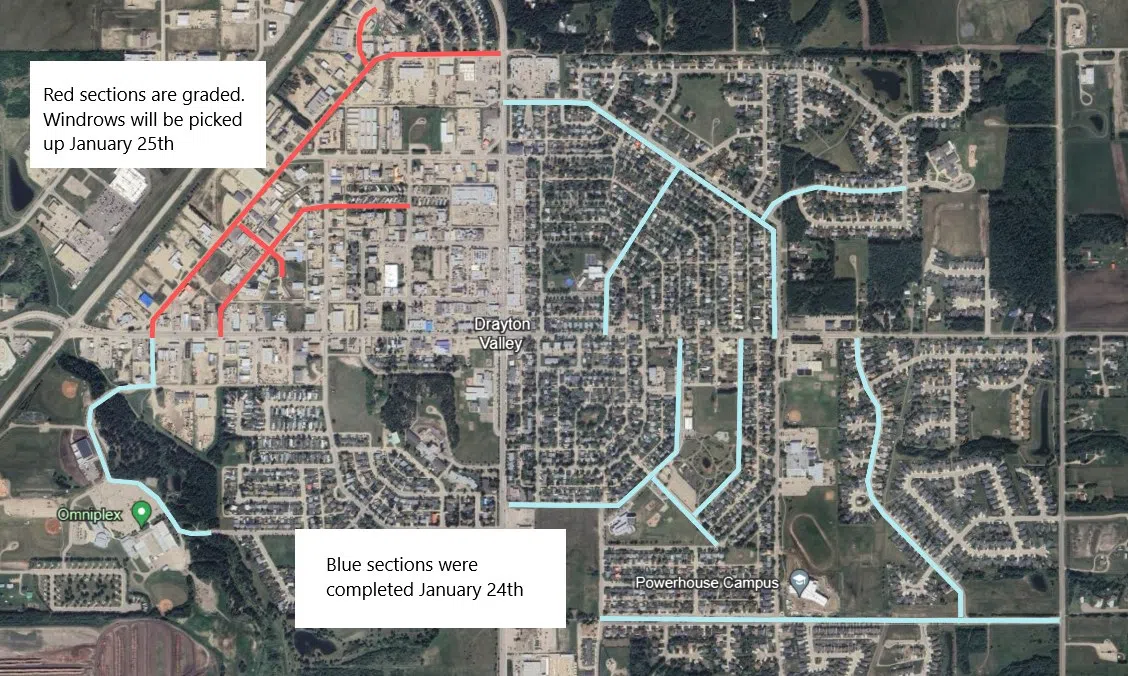 Drayton Valley snow removal update - January 25