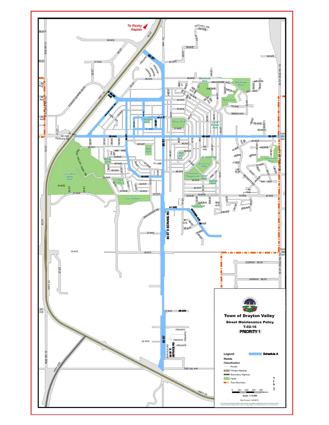 Snow Removal Crews Begin Work In Drayton Valley Big West Country 92 9 FM   Drayton Snow Removal Map 