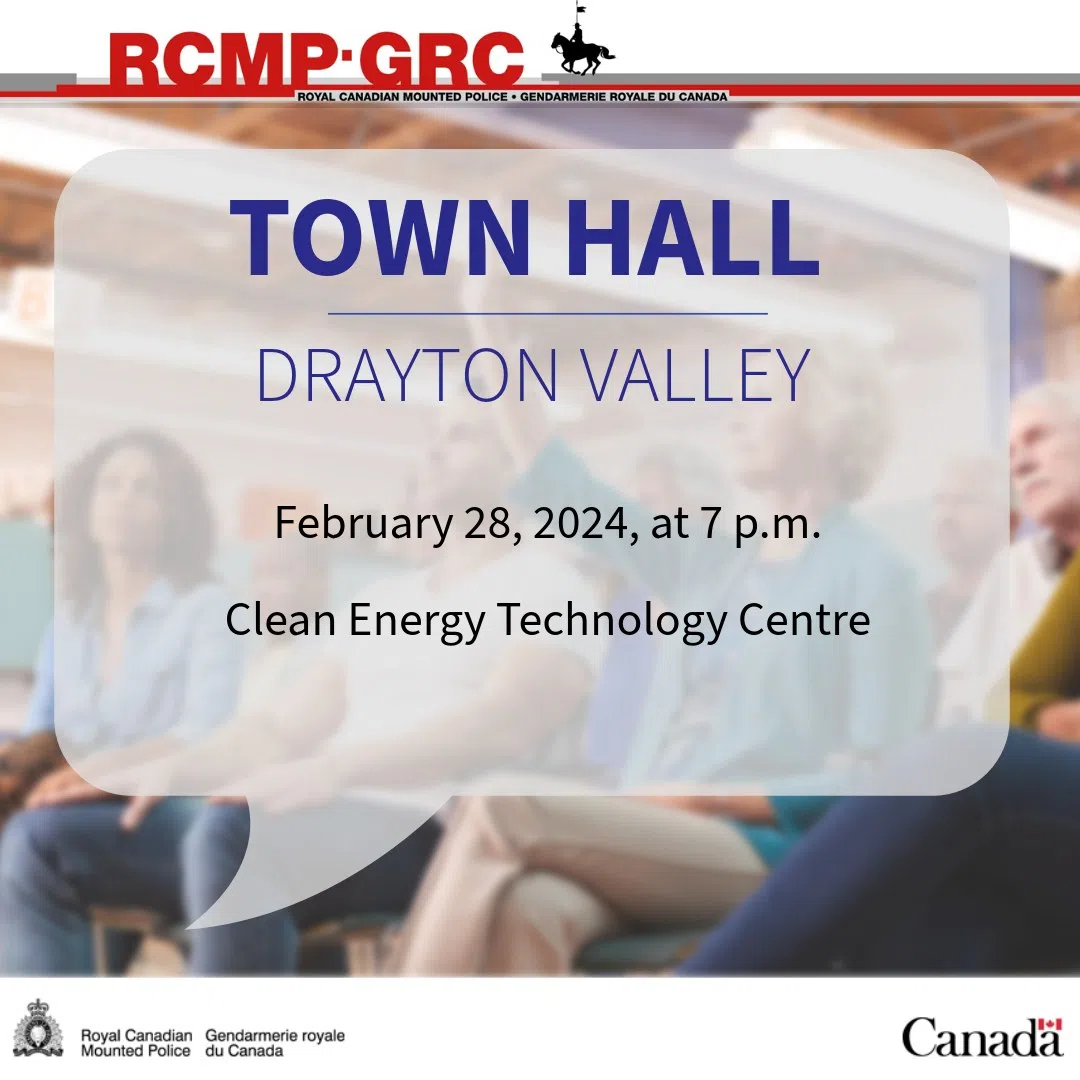 Drayton Valley RCMP town hall meeting scheduled for February 28