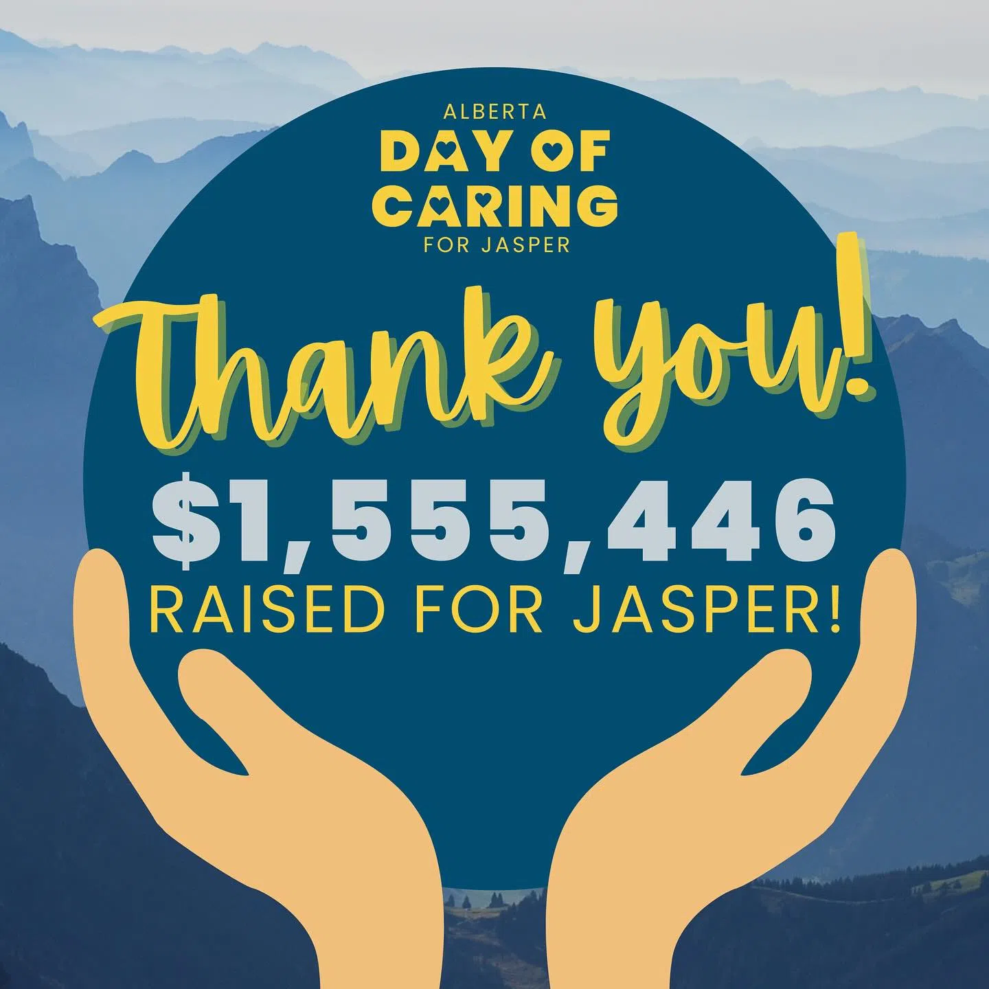 Albertans donate over 1.5 million dollars on Alberta Day of Caring for Jasper