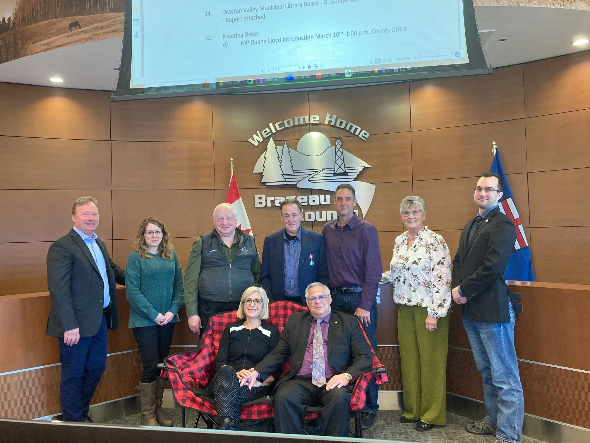 Brazeau County Reeve Bart Guyon presented with King Charles III Coronation Medal