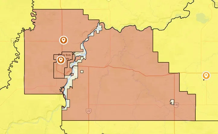 Fire restriction now in place for Brazeau County, Drayton Valley and Breton