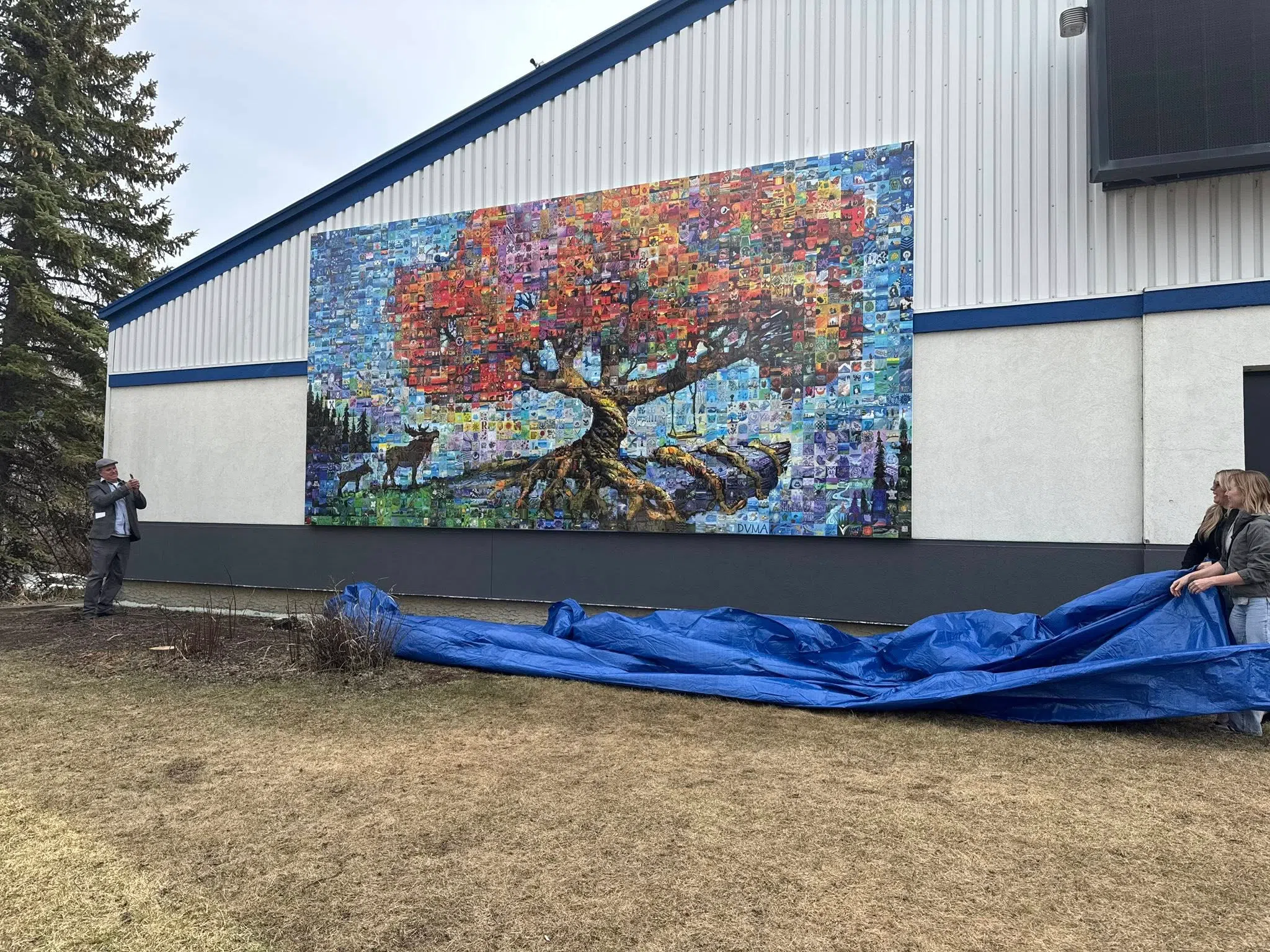Town of Drayton Valley unveils new public artwork as part of Murual Mosaic's Global Roots Project
