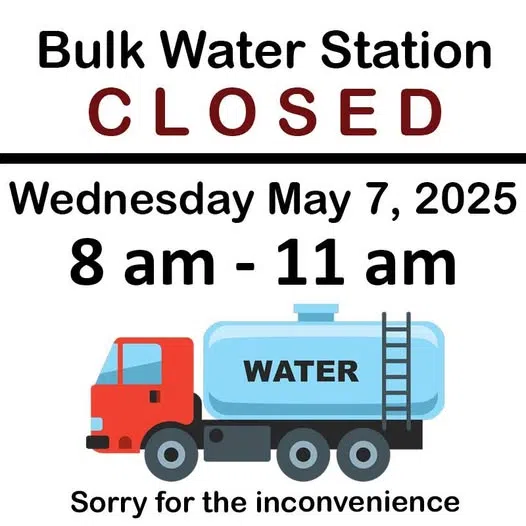 Temporary closure of Village of Breton Bulk Water Station