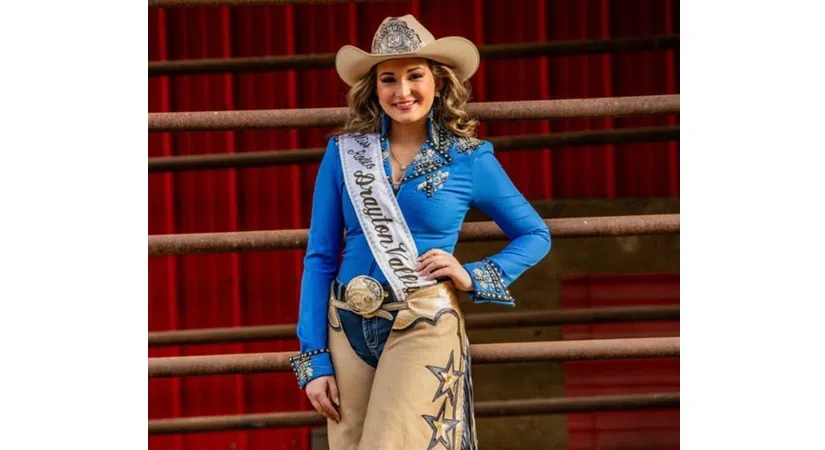 Miss Rodeo Drayton Valley 2024, Tawnie Thompson, vying for Miss Rodeo Canada crown