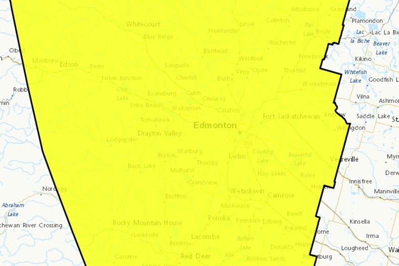 Frost-Yellow Advisory issued for Drayton Valley and surrounding region