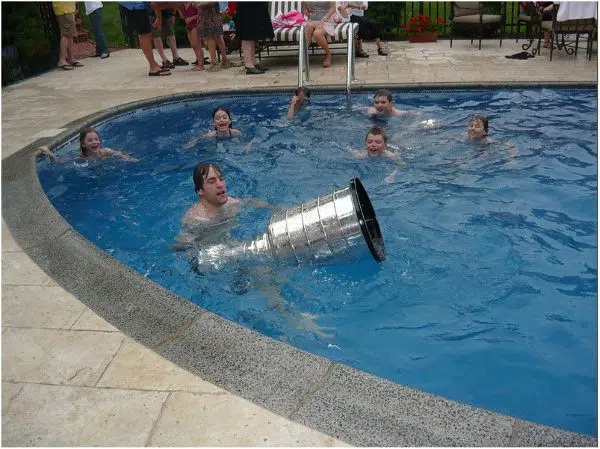 Avalanche damage Stanley Cup moments after winning it