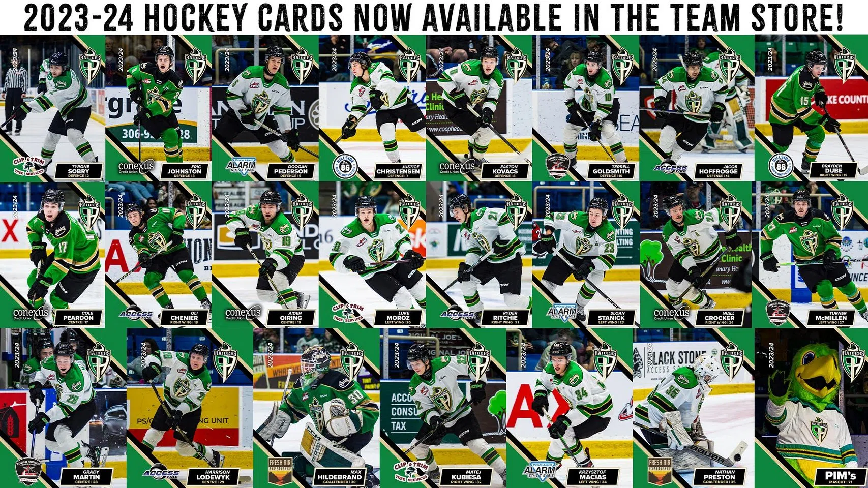 Score Big with the Prince Albert Raiders 2023-24 Hockey Card Collection