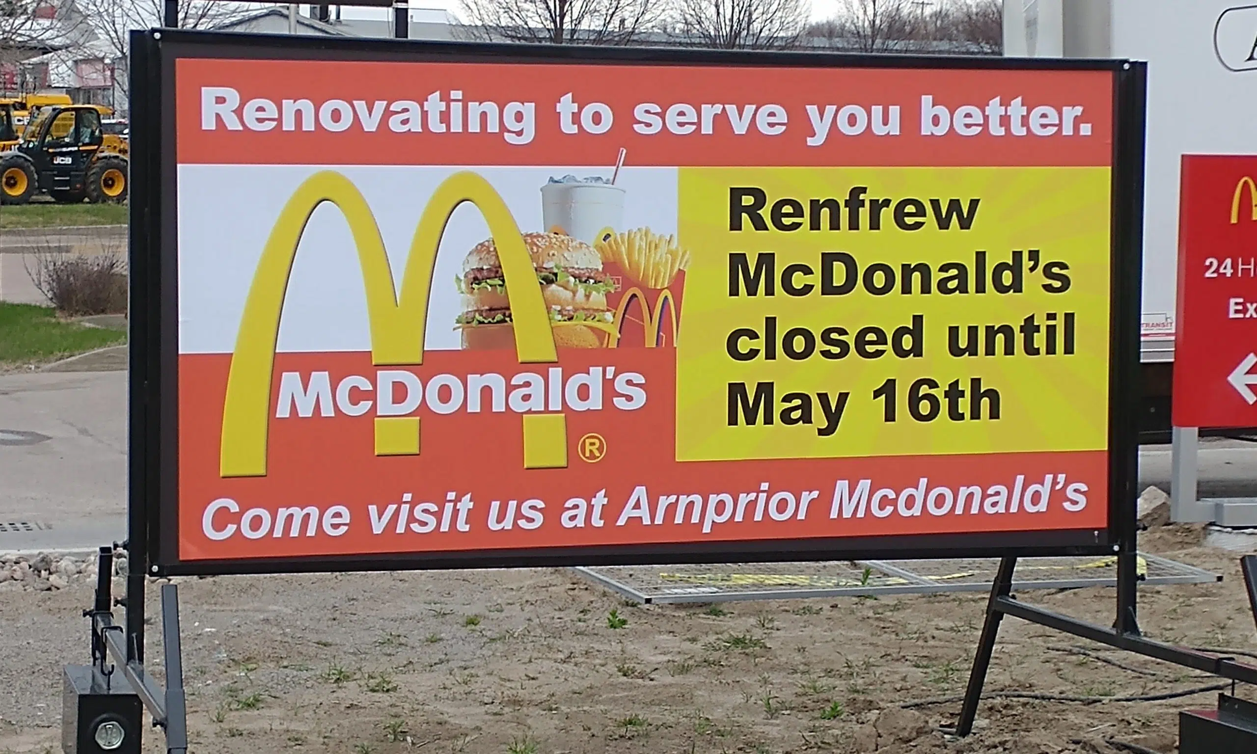 Renfrew McDonald s Closed for Renovations Until May 16 96.1