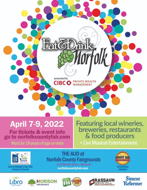 Eat And Drink Norfolk Returns In April NorfolkToday.ca