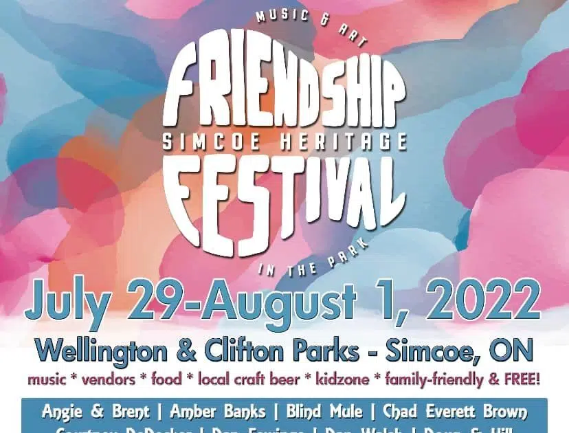 Friendship Festival entertainment announced NorfolkToday.ca