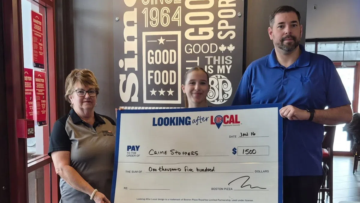 Boston Pizza Simcoe Fundraiser Dinner sells out in support of Crime Stoppers