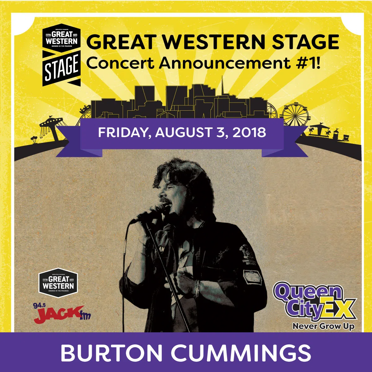 Burton Cummings and Band JACK 94 5 FM