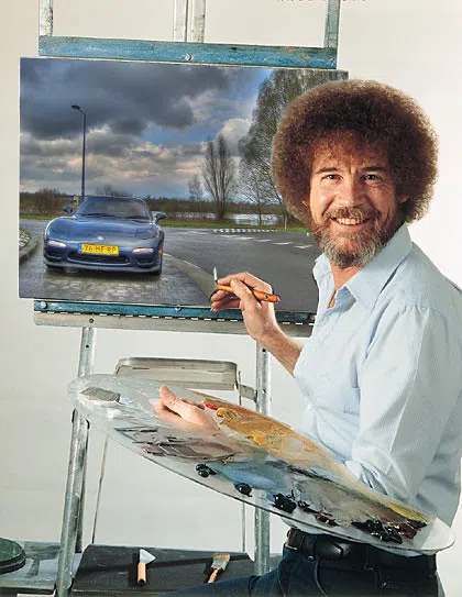 Yes this is happening on Saturday MTN DEW & Bob Ross present “The Joy Of Painting MTN DEW.”