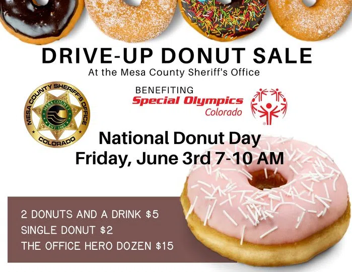 National Donut Day at the Mesa County Sheriff's Office to benefit Special Olympics Colorado!!!