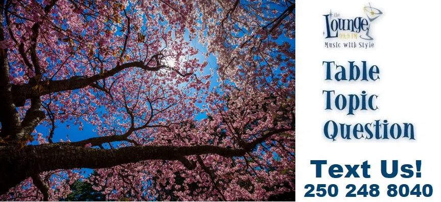 Table Topic Question: Thursday March 27