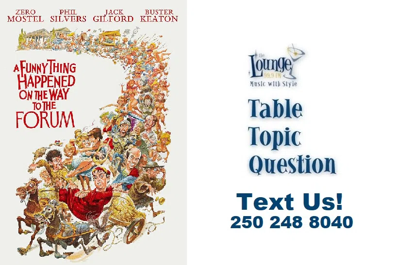 Table Topic Question: Friday May 16