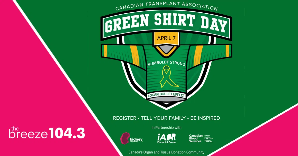 Feature: https://www.1043thebreeze.ca/2024-green-shirt-day/