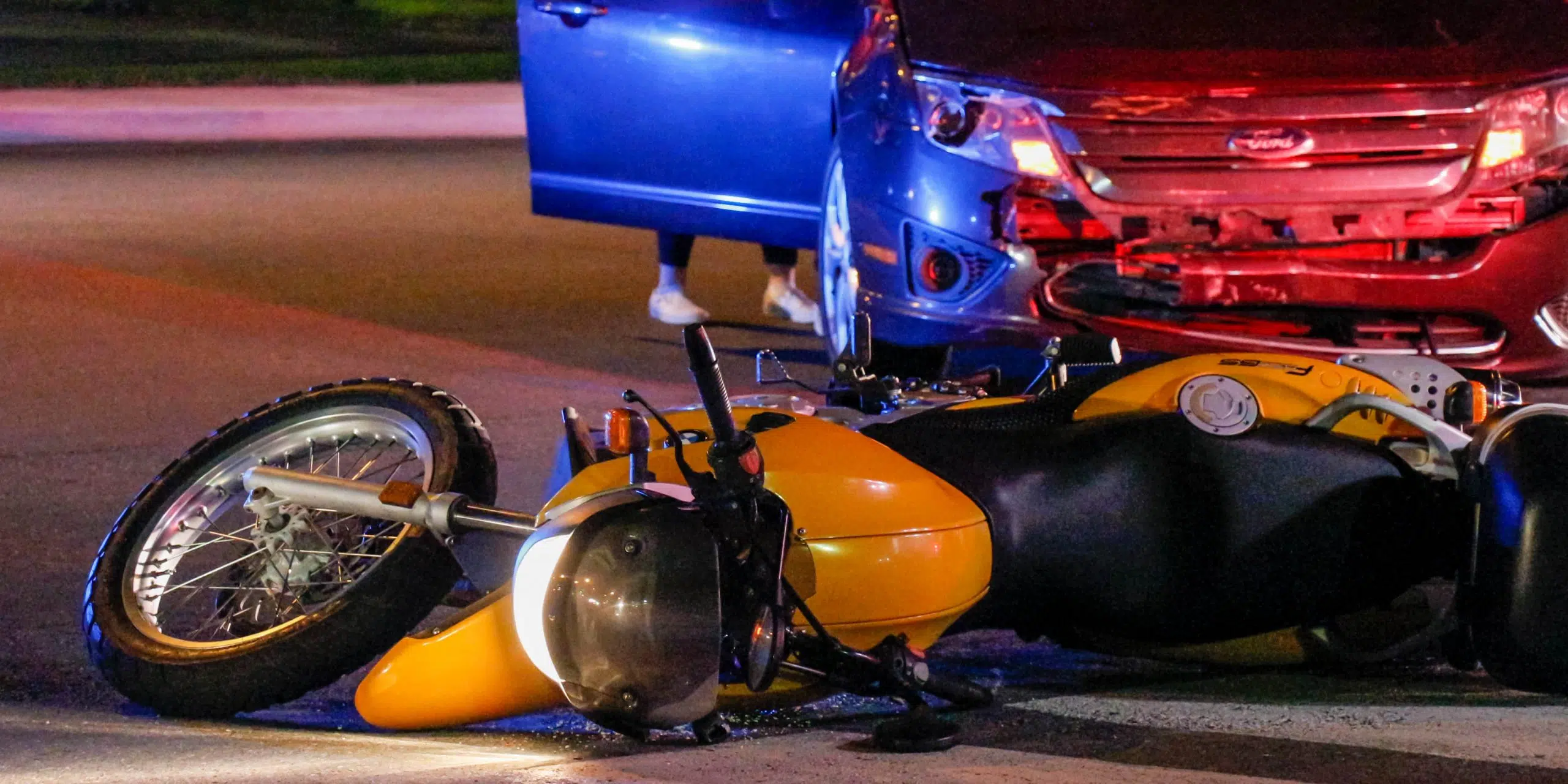 One in Hospital After Car Collides with Motorcycle Near University