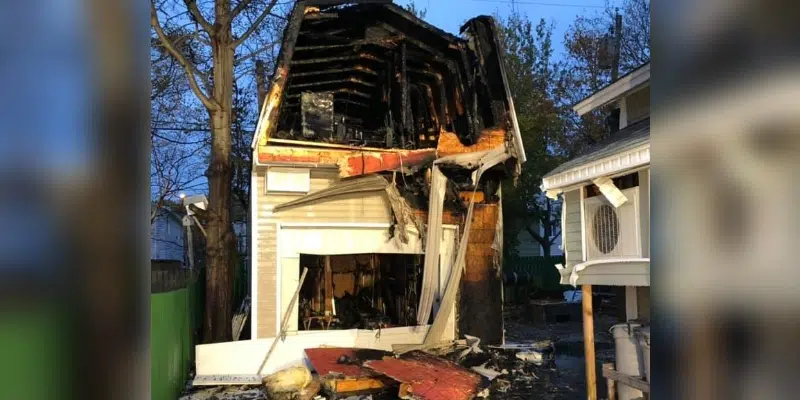 Smoke, Flames Meet Firefighters in Early Morning Shed Fire