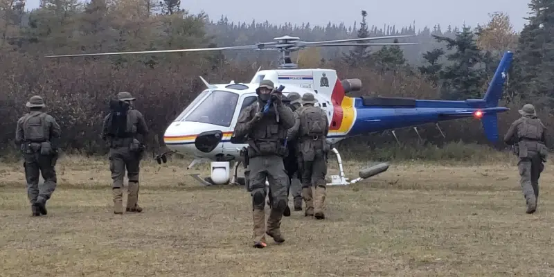 RCMP Choppers, Ground Units Take Training Exercises to Butter Pot Park