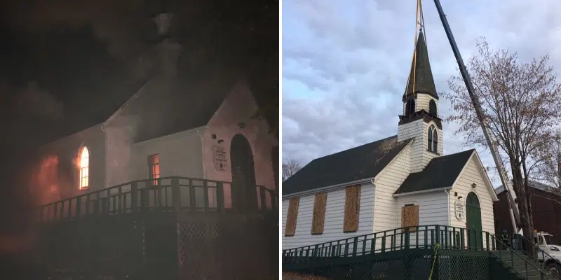 Repairs Underway After Fire Guts Historic Church in Grand Falls-Windsor