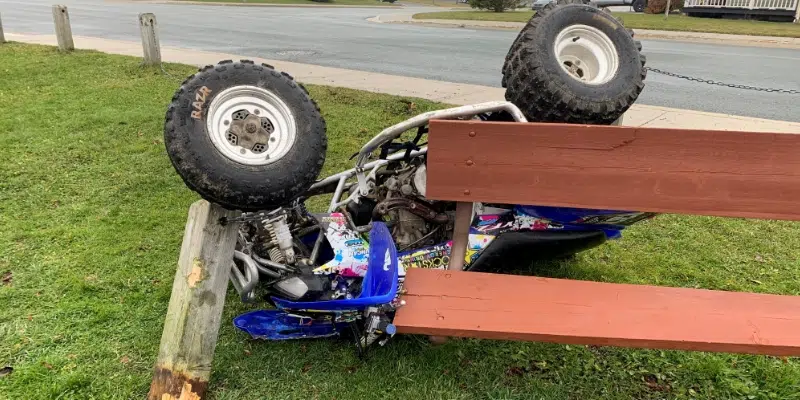 ATV Driver Taken to Hospital After Striking Fence at Public Playground