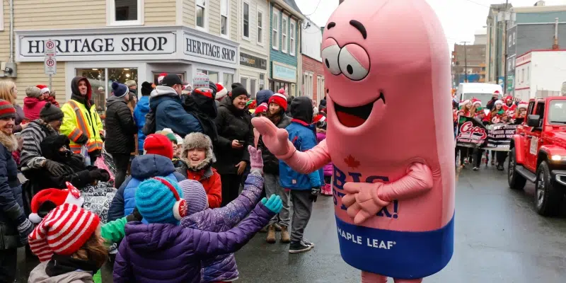 Christmas Can Now Begin: Mr. Big Stick Thrills the Crowd at Santa Claus Parade