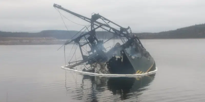 Vessel Destroyed by Fire in Port Saunders