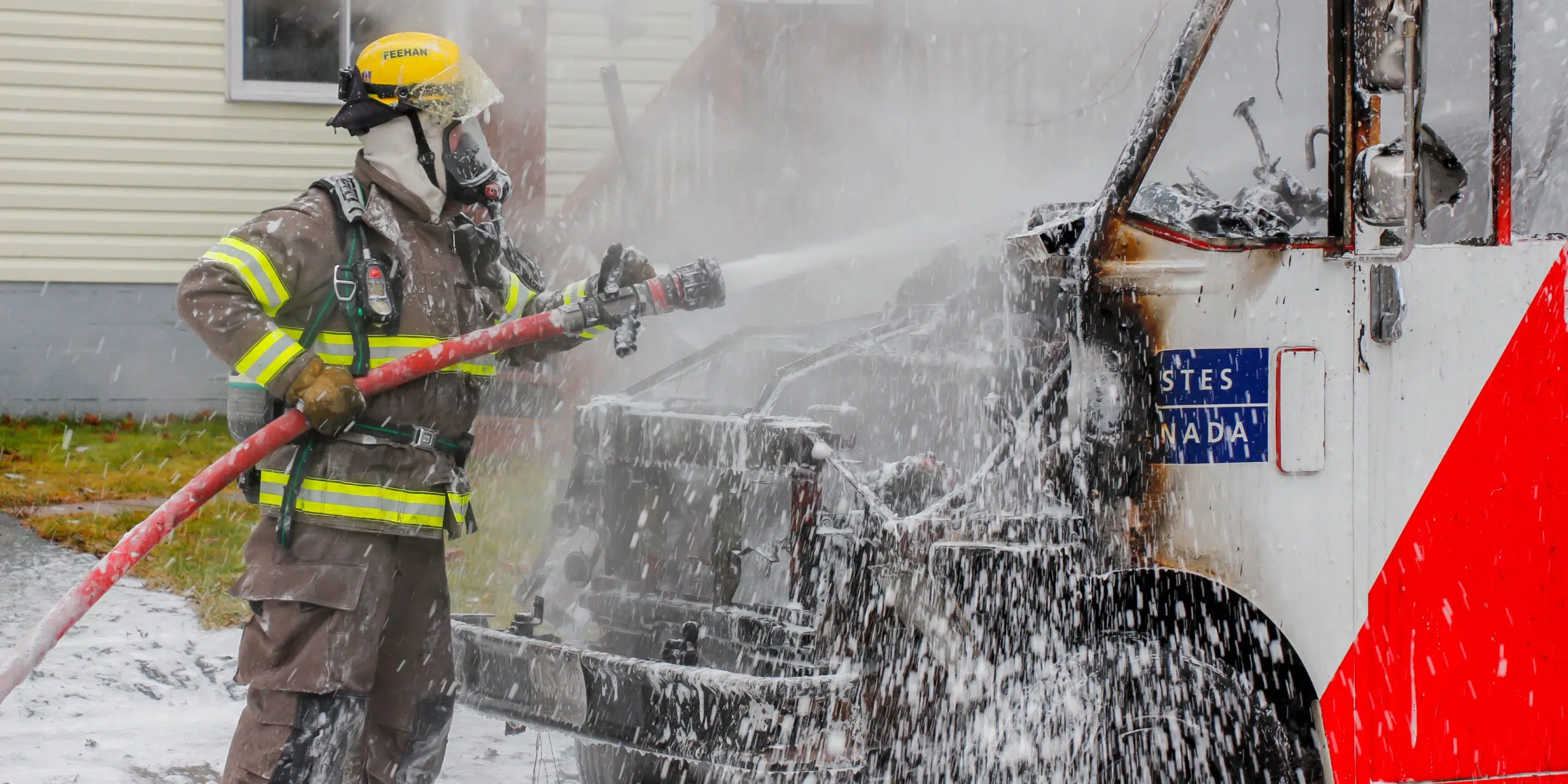 Canada Post Truck Destroyed by Fire in St. John's