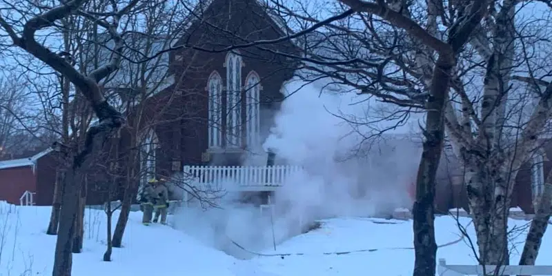 Crews Douse St. Patrick's Church Fire in Carbonear