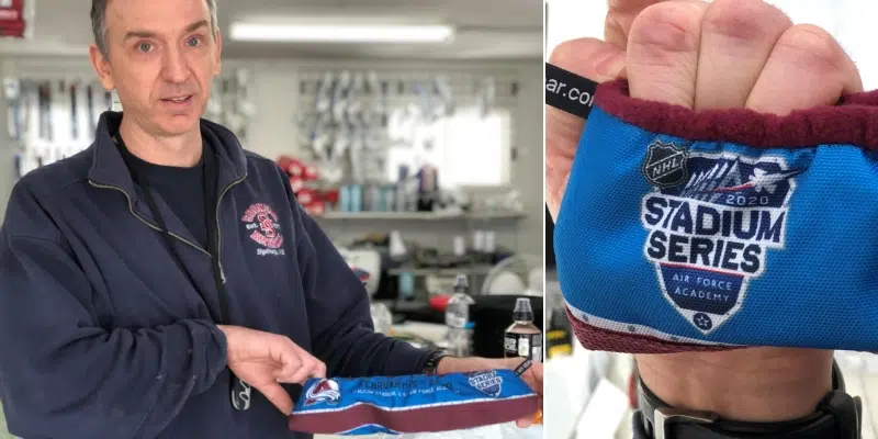 Colorado Avalanche Don Locally-Made Skate Guards for NHL Stadium Series