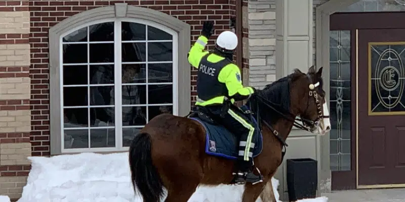 RNC Mounted Unit Lifts Spirits with Special Visit to Retirement Home