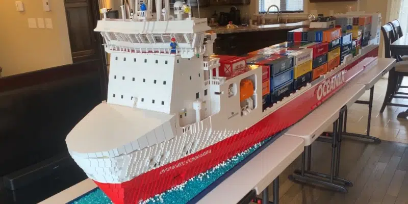 St. John's Man Recreates Oceanex Connaigra in Lego Form Using Over 100,000 Bricks