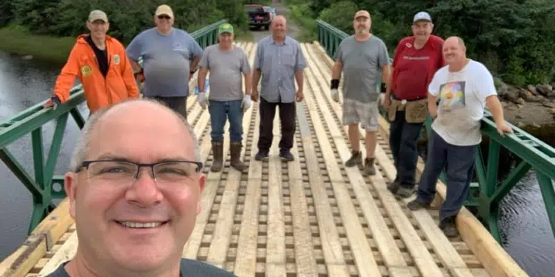 Volunteers Come Together to Repair Well-Used Bridge in George's Brook