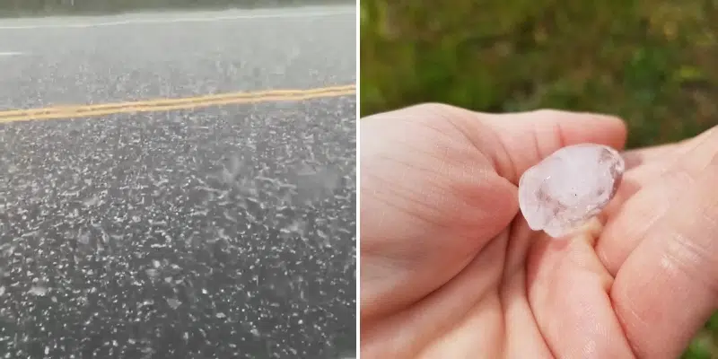 Thunderstorms and Hail Batter Parts of the Island