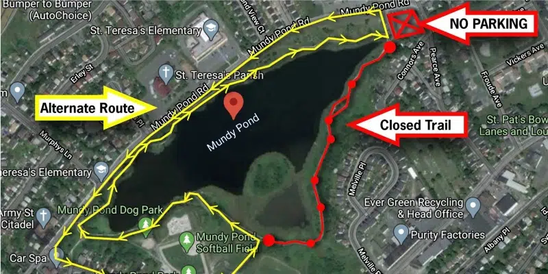 Portion of Mundy Pond Trail Closed for Hudson & Rex Filming Session